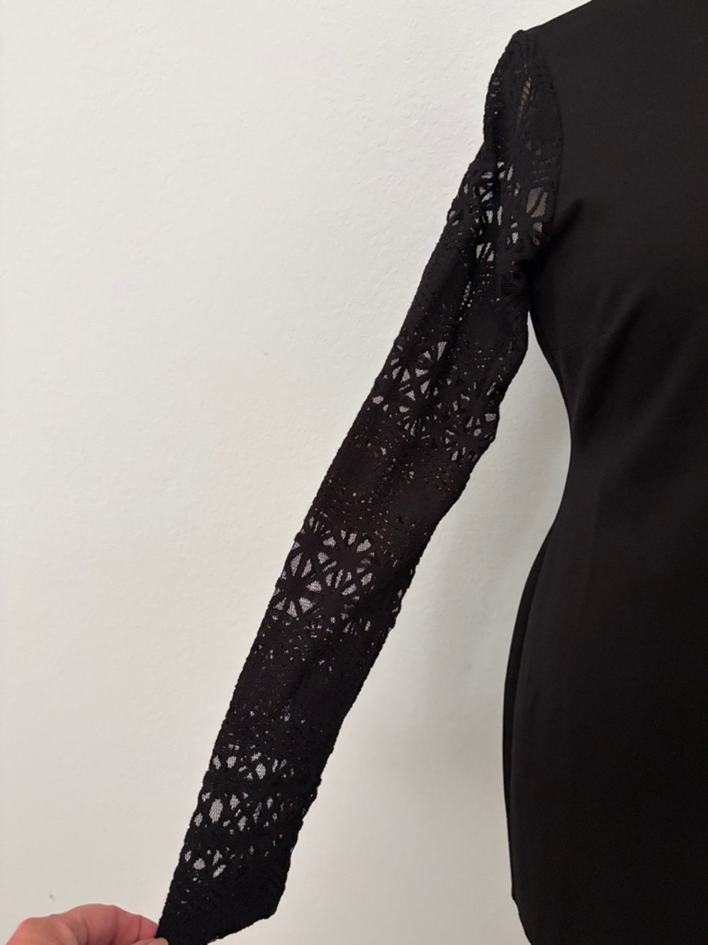 Lulus Lace Up Your Sleeve Lace Long Sleeve Bodycon Dress NWT - Picture 7 of 16